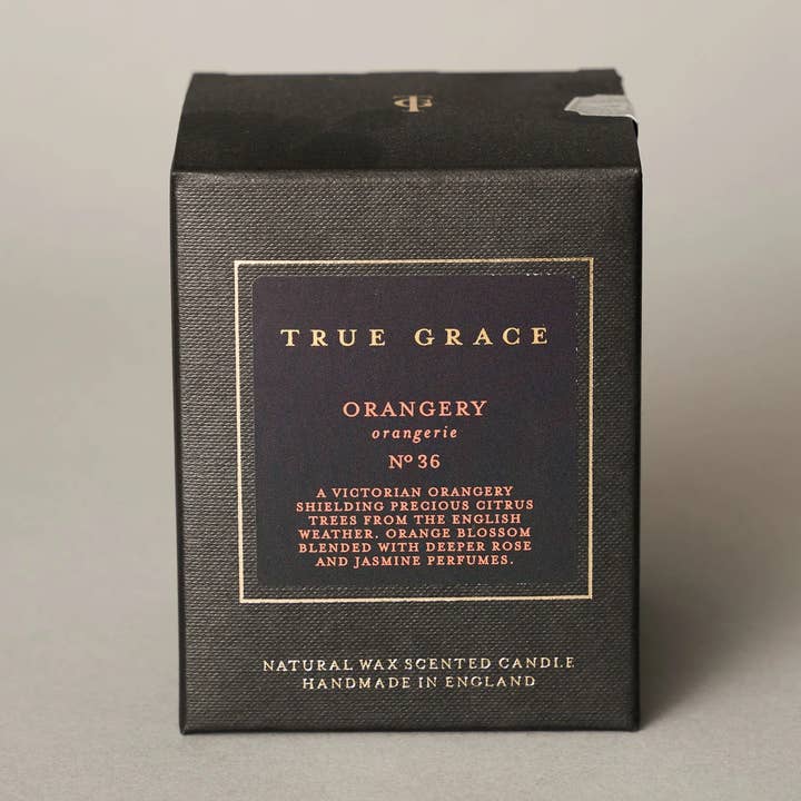 Orangery Candle - Floral Scented, Natural Wax, 40hr Burn for wholesale by True Grace