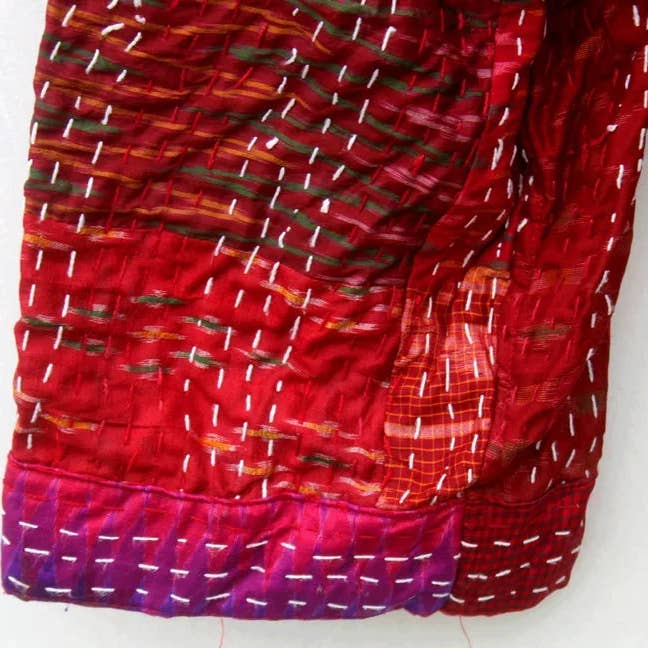 GYPSY STUDIO - Wholesale Kimono - Women's - Long Kimono for Men Women Patchwork Multicolored Silk Kantha5