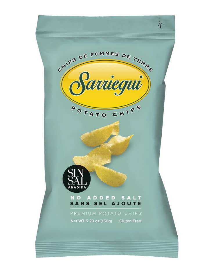 CHIPS SIN SAL AÑADIDA 150 G EN ACEITE DE OLIVA VIRGEN para venta al por mayor de Chips Sarriegui