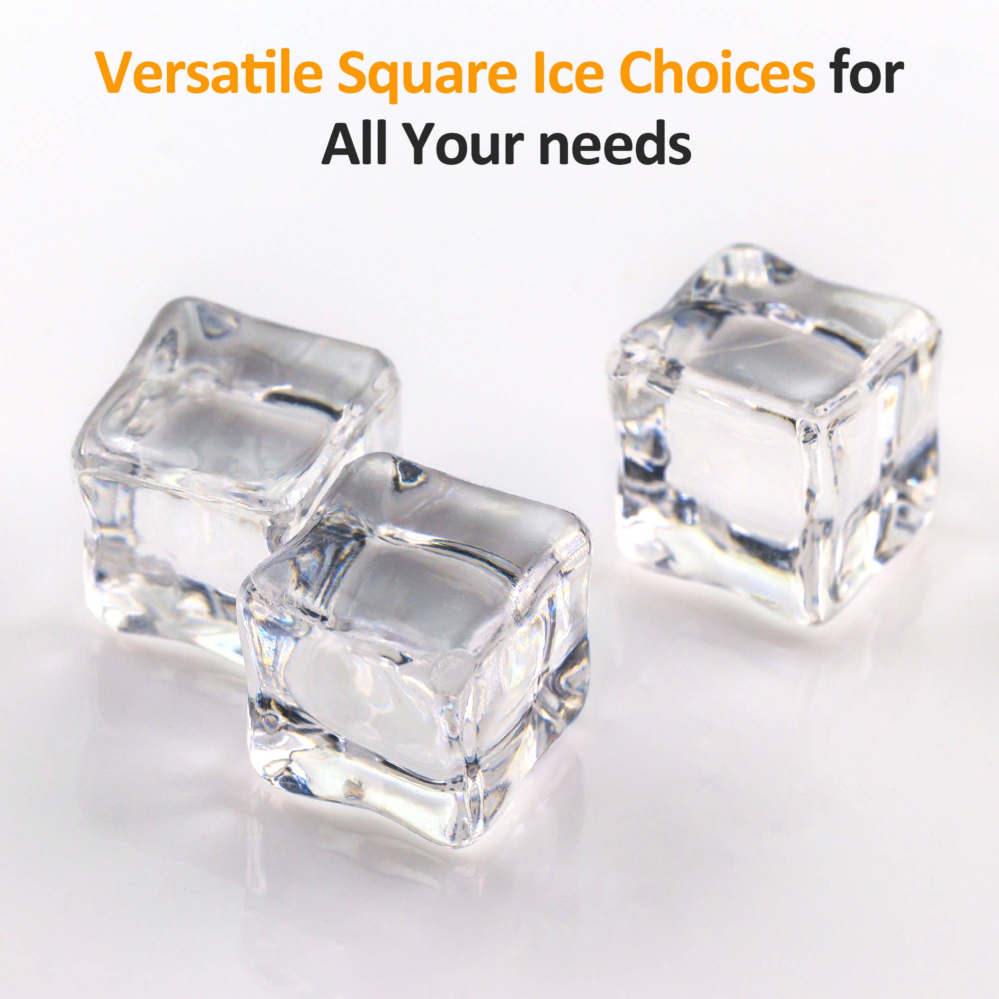 Heynemo - Wholesale Kitchen Appliance - Clear Ice Maker for Home – Compact Countertop Ice Machine4