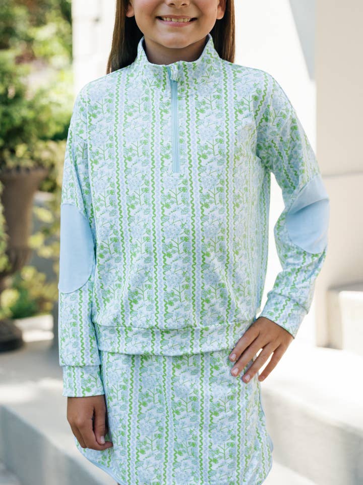 Peachie Prep - Wholesale Activewear Set - Kids - Evelyn Henson X Peachie Prep- Charlotte Set in Garden Rio2