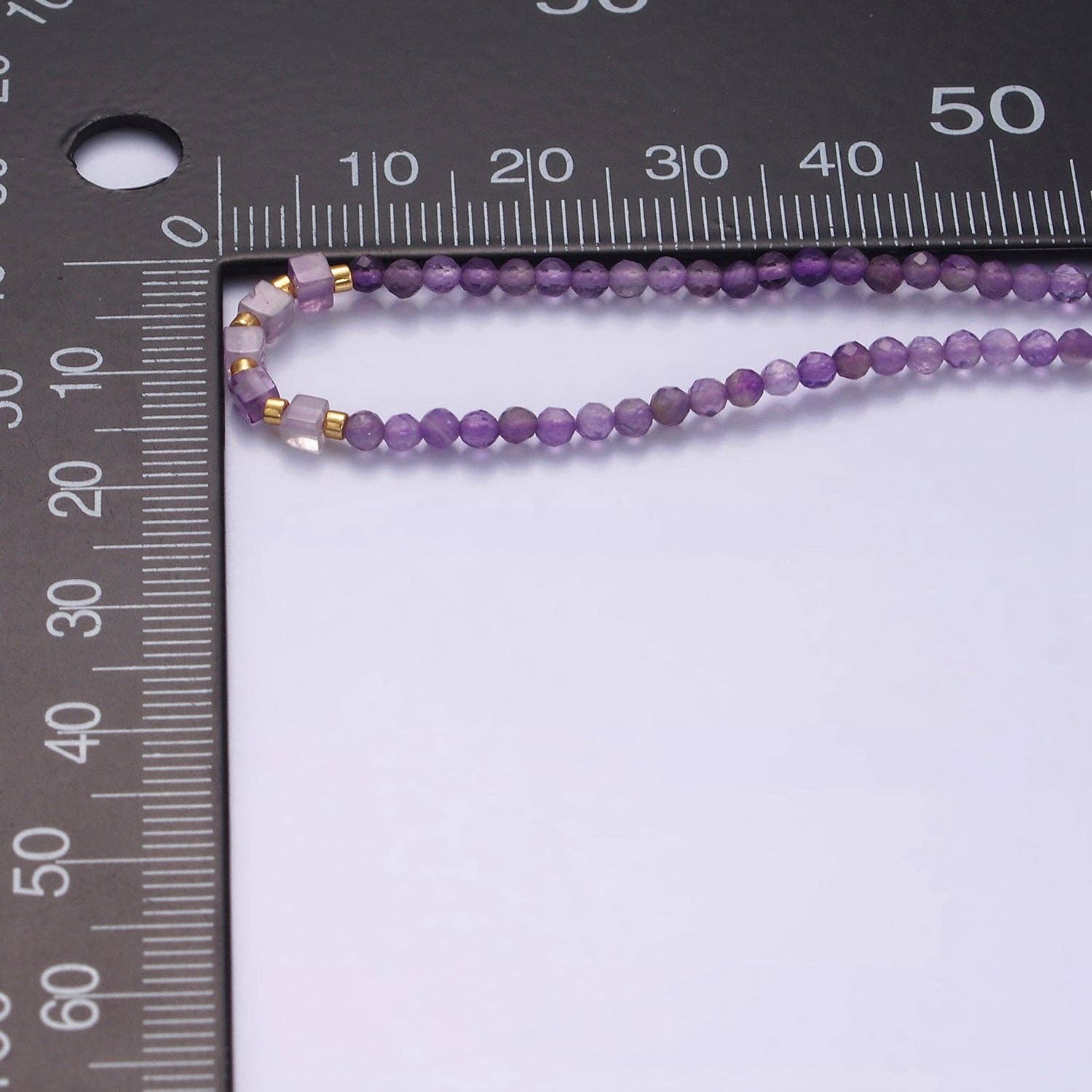 Aim Eternal - Wholesale Beaded Bracelet - 14K Gold Filled Amethyst Multifaceted Purple Rope Adjustable Friendship Bracelet | WA-2007 ~ WA-20093
