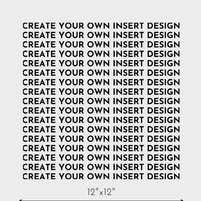 Square Custom Inserts for wholesale by Parallel Designs