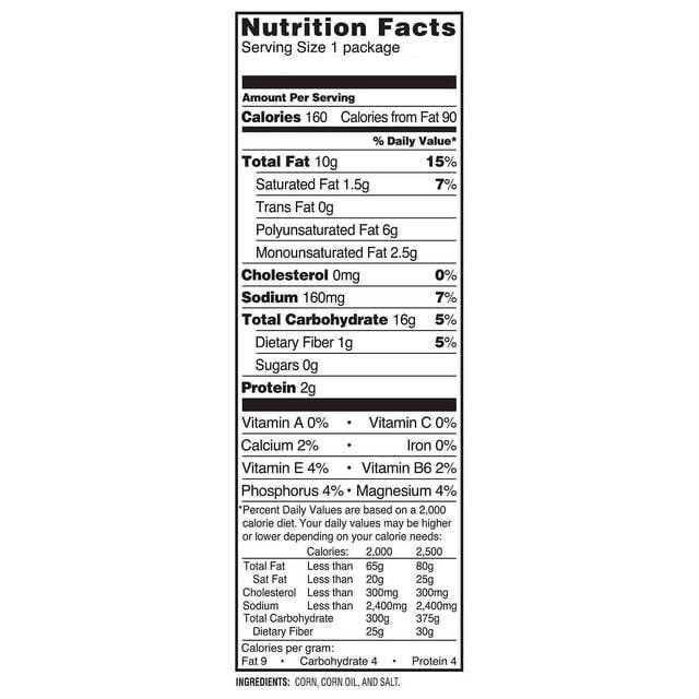 I Got Your Candy - Vendita all'ingrosso Patatine - Patatine fritte di mais 1oz - 50ct