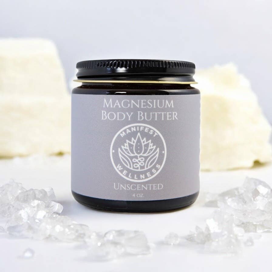 Manifest Wellness - Wholesale Body Balm/Butter - Unscented Magnesium Butter Made with Organic Ingredients
