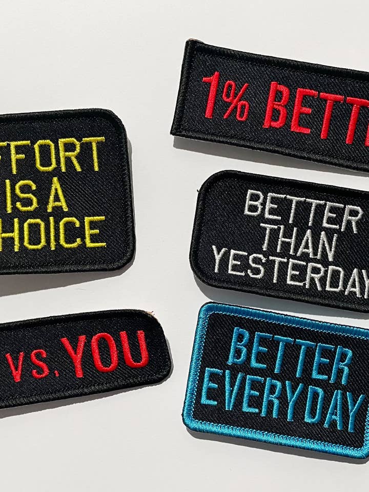 Motivational patches for wholesale by Fit Stitch Gear