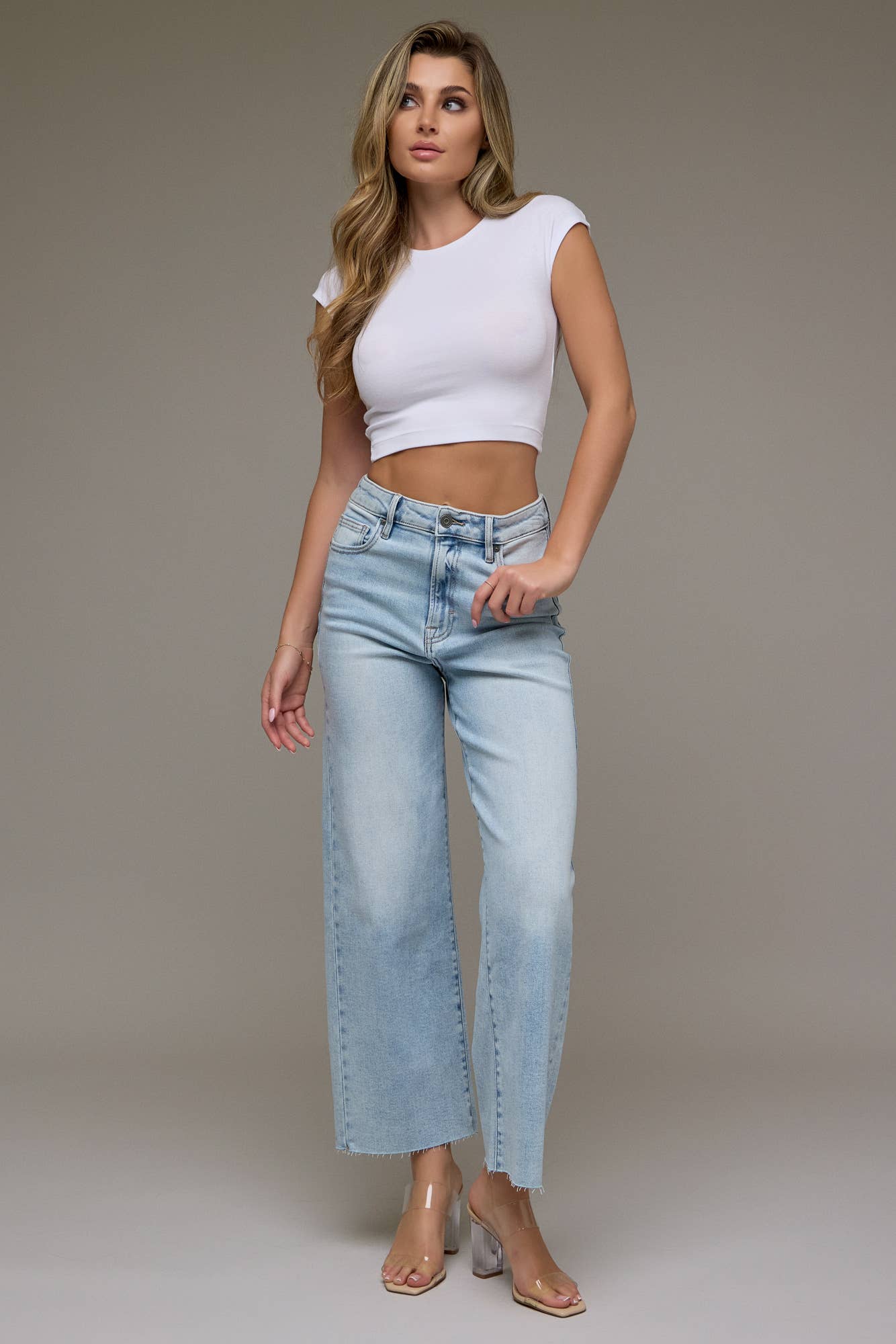 Hidden Jeans - Vente Jean – femme - Larges jambes extensibles et faciles à laver1