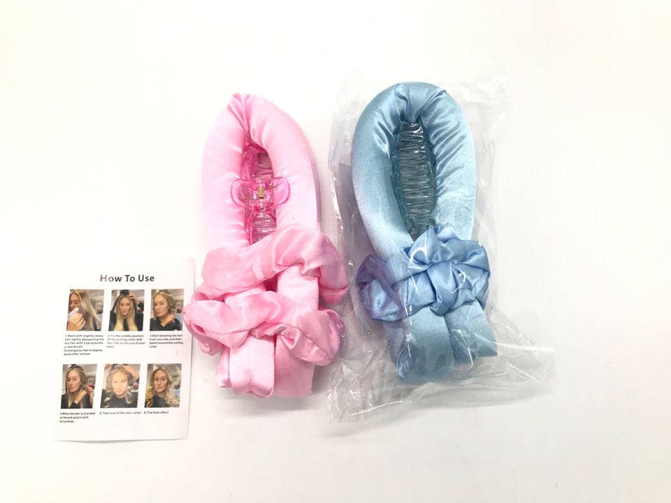 Mix Match Colors Premium Heatless Satin Roller Hair Curl for wholesale on Faire2