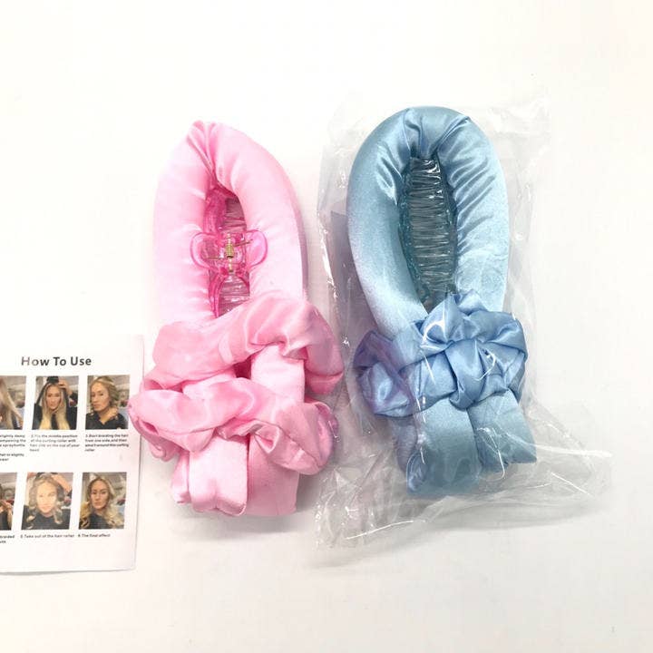 Mix Match Colors Premium Heatless Satin Roller Hair Curl for wholesale on Faire2