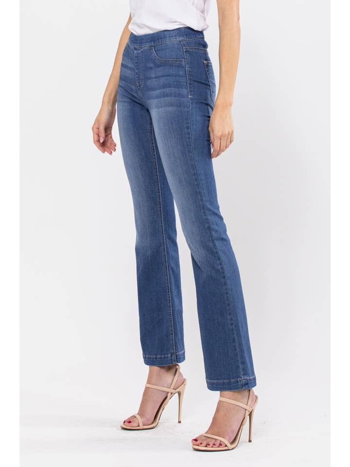 Cello Jeans - Wholesale Jeans - Women's - AB35324M-30 sbs Mid Rise Petite Flare Jegging(open pack)