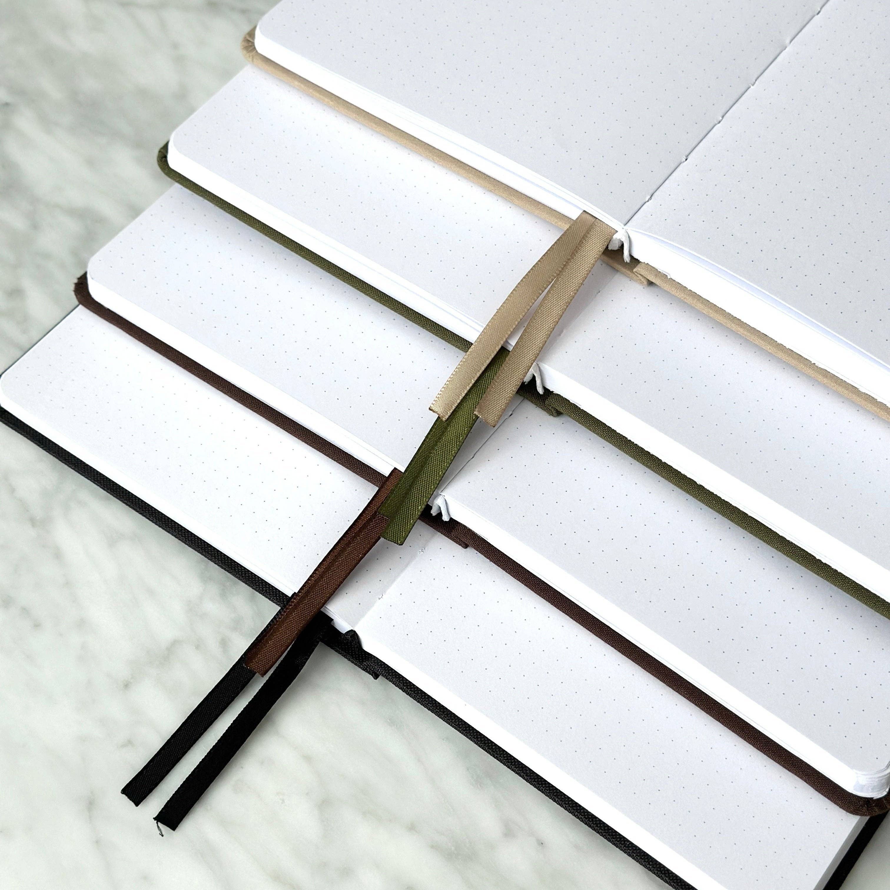 Voir Planners - Wholesale Journal/Diary - Linen Hardcover Dotted Journal - Latte5