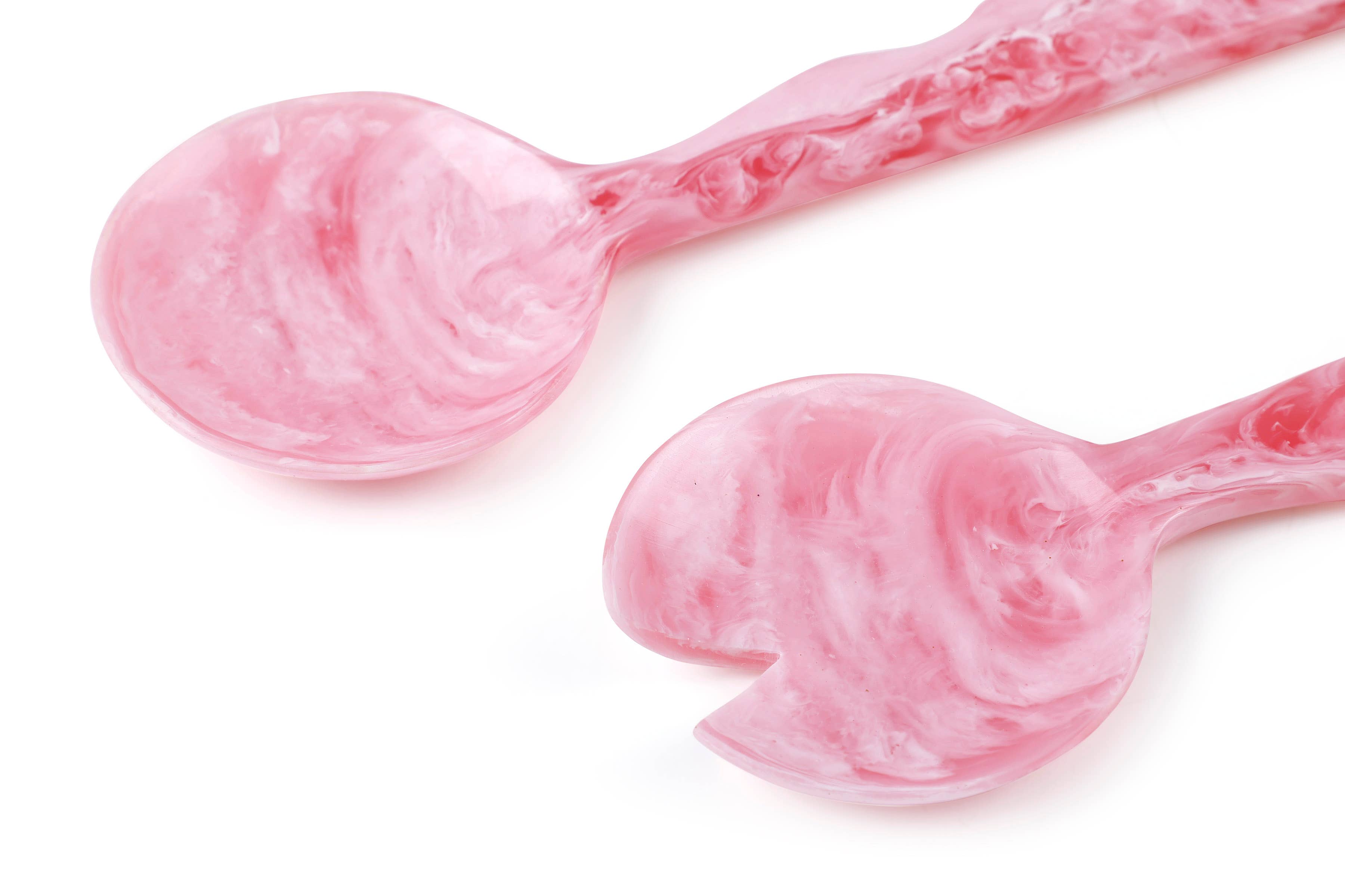 Casa Amarosa - Wholesale Serving Utensil - Resin Salad Server- Pink (Set of 2), 12.40 x 3.93 Inches  3