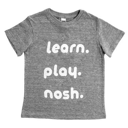 WHYLDTHREADS - Wholesale Screen Printed T-Shirt - Kids - Learn, Play, Nosh