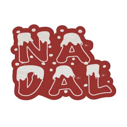 Nadal color printed wooden word for wholesale by Evyre Scrapbooking