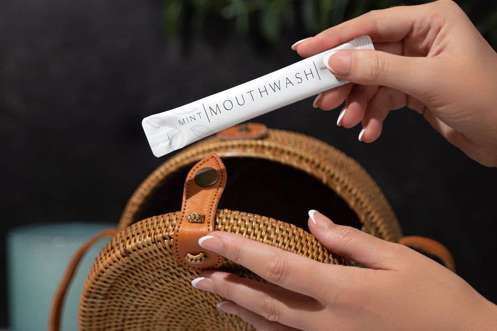 Go Mouthwash - Wholesale Mouthwash - Luxury Mouthwash Packets 20pc - Matte White2