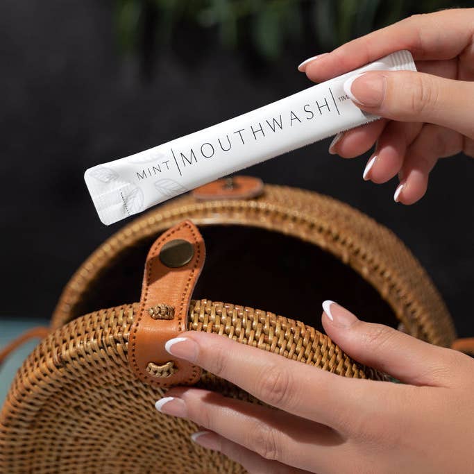 Go Mouthwash - Wholesale Mouthwash - Luxury Mouthwash Packets 20pc - Matte White2