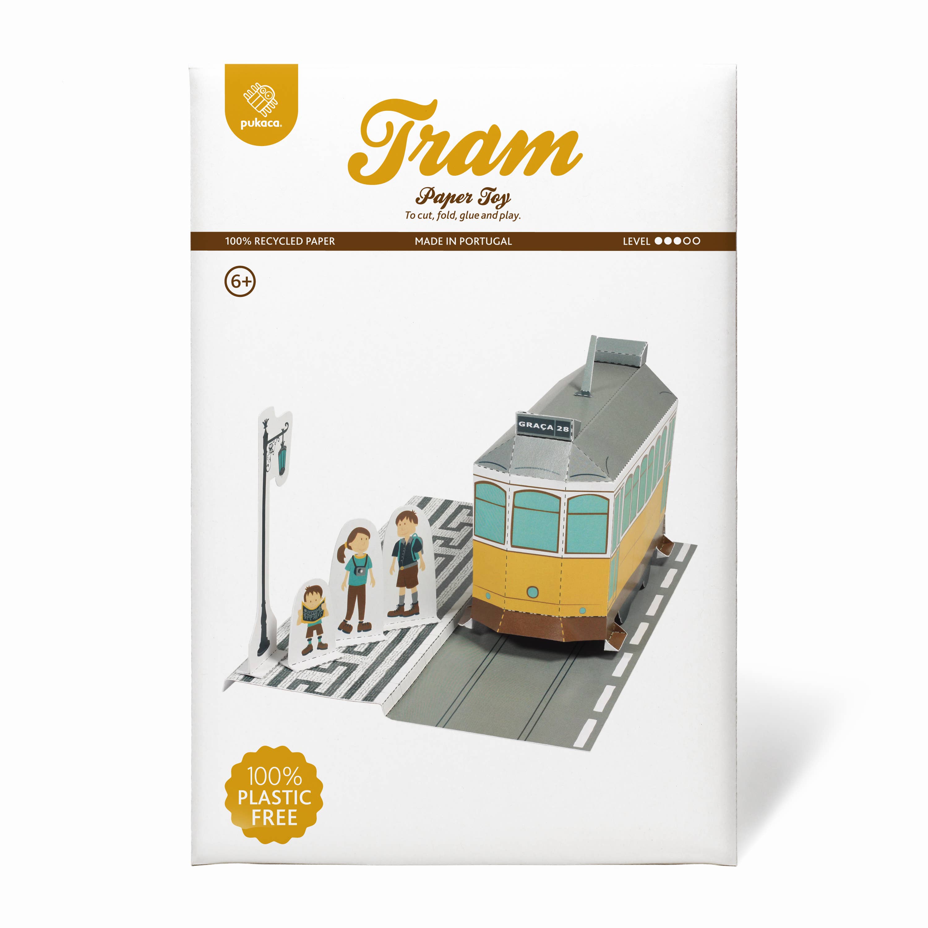 pukaca – Engroshandel Legetøjssæt - Børn – Tram Papirlegetøj1