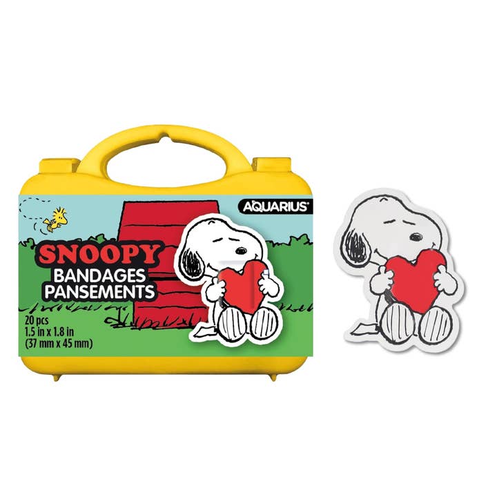 Peanuts Snoopy Adhesive Bandages (PDQ) for wholesale by AQUARIUS, GAMAGO, ICUP, & ROCK SAWS by NMR Brands