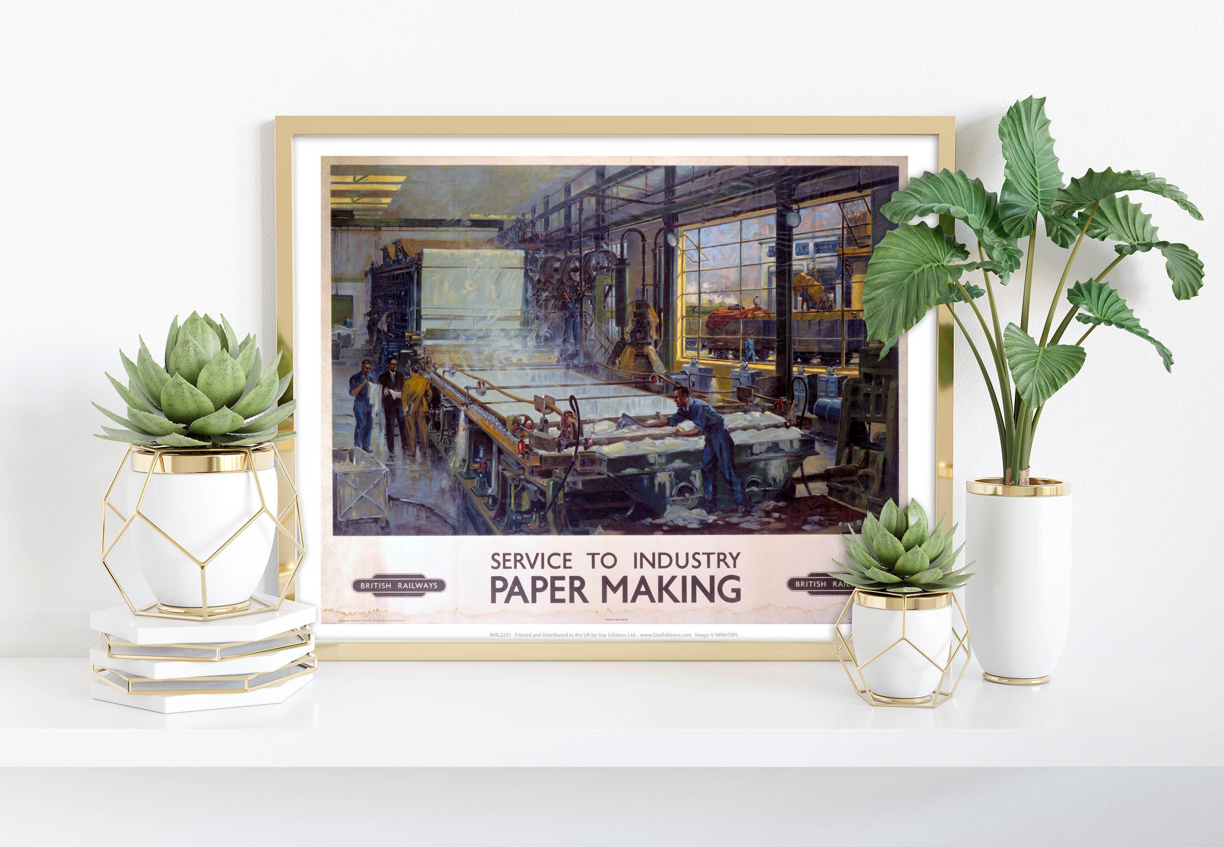 Star Editions – wholesale Art print – Service To Industry - Paper Making - Premium Art Print0