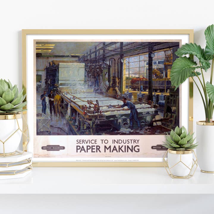 Star Editions – wholesale Art print – Service To Industry - Paper Making - Premium Art Print