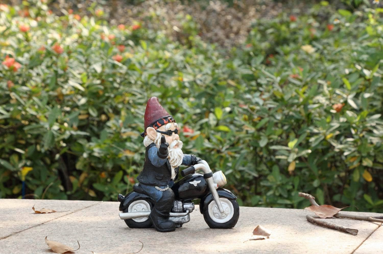 Hi-Line Gift Ltd. - Vente Nains de jardin - Peace Biker Gnome (exclusif à la gamme Hi-Line)9