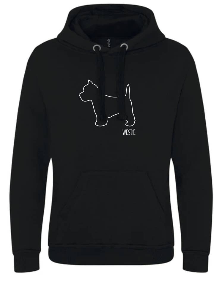 Sudadera con capucha West Highland Terrier Outline para venta al por mayor de Pooch