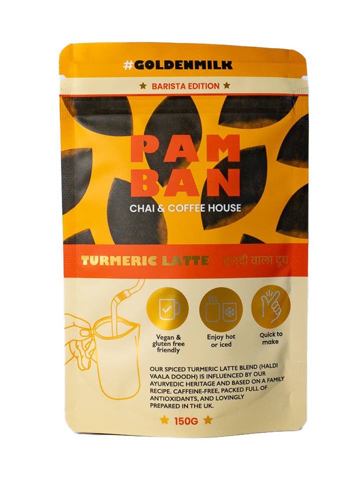 Quick & Easy Turmeric Latte - Barista Turmeric for wholesale by Pamban Chai & Coffee House