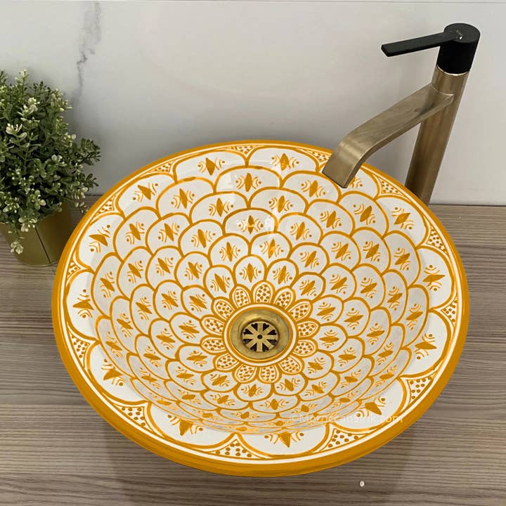 Moroccan Sink - Wholesale Badkameraccessoireset - Handgemaakte Marokkaanse wastafel