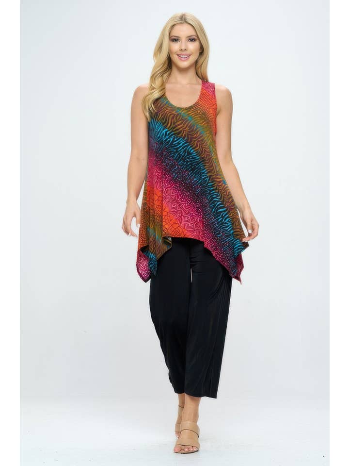 CC Wholesale Clothing - Wholesale Tunic - Women's - Plus Size Hit Shark Bite Hem Tank8