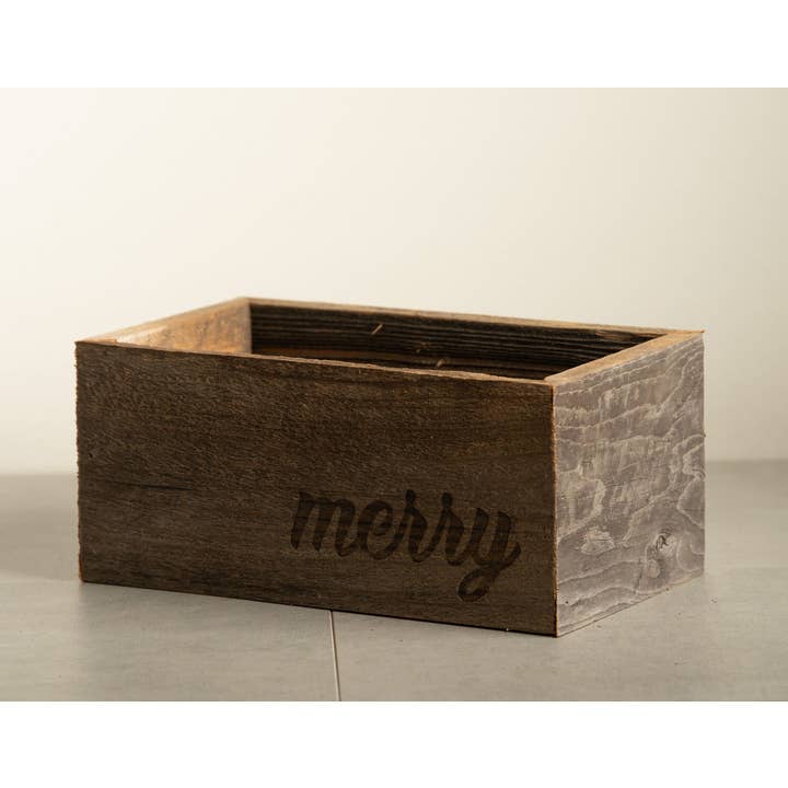 Love Reclaimed - Vente Jardinière - Joyeux Noël Bac à Plantes / Caisse en Bois Recyclé3