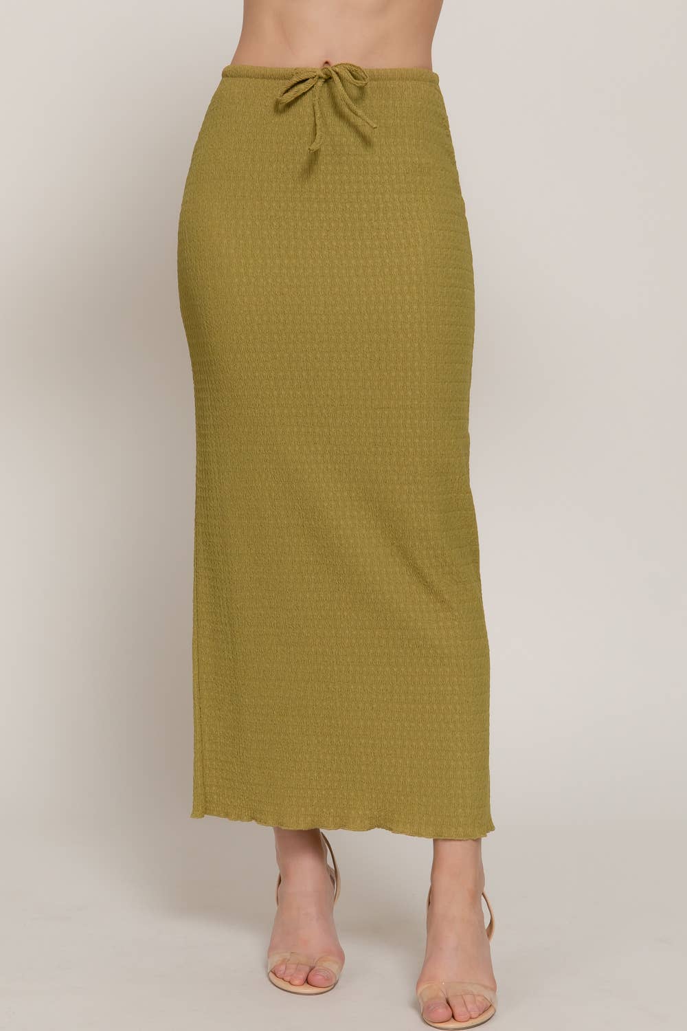 Active Basic | Active USA – wholesale Skirt – Women’s – Adjustable Drawstring Texture Knit Long Skirt20