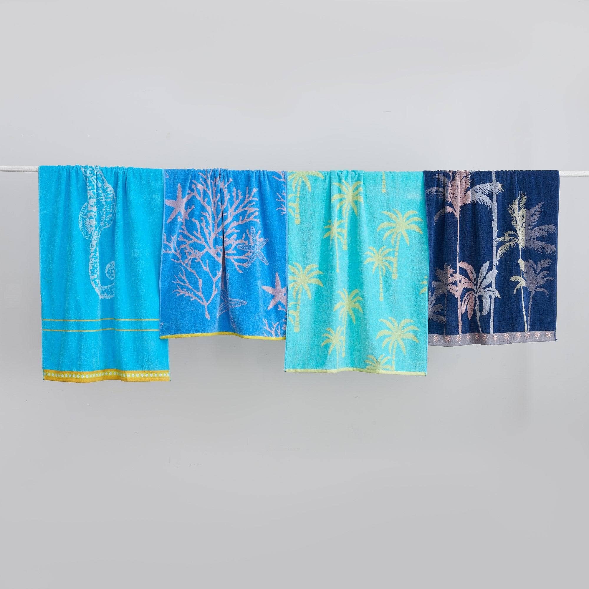 BH Collective - Wholesale Beach Towel - Beach Towels - 100% Cotton Jacquard, 2pk  - Playa Collection17
