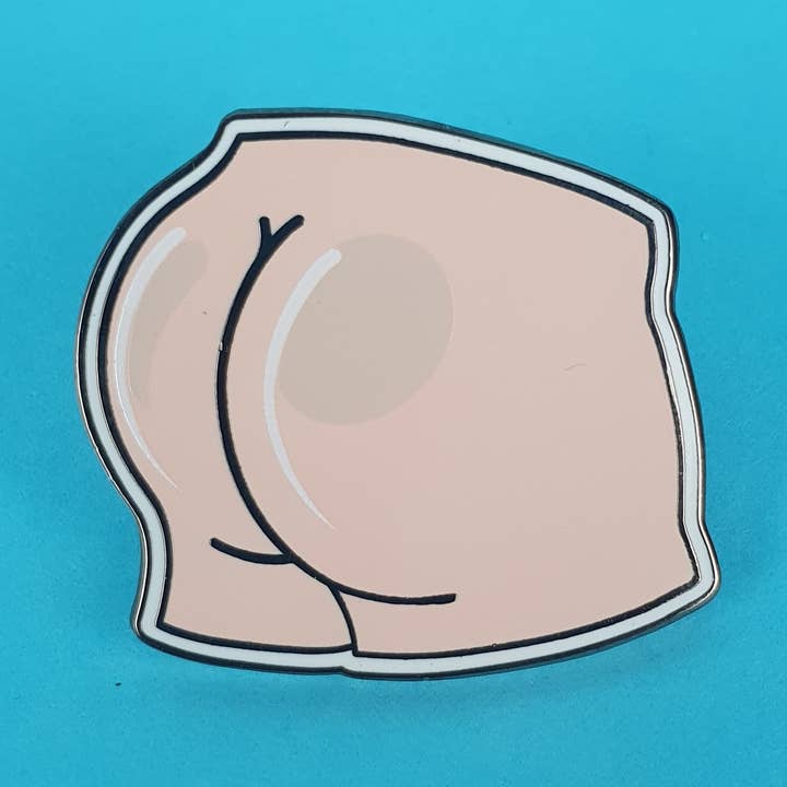 Badge Épinglette Fesses Pêches pour la vente par Dragged out