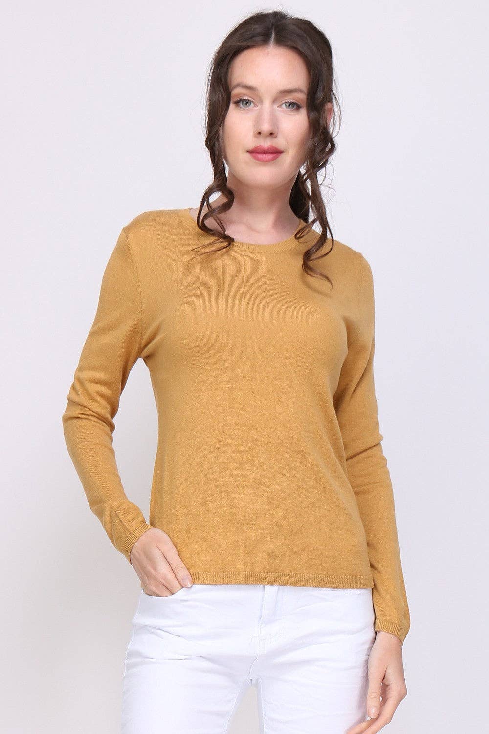 jw.atelier - Wholesale Knit Sweater - Women's - Round neck sweater in silk and cashmere25
