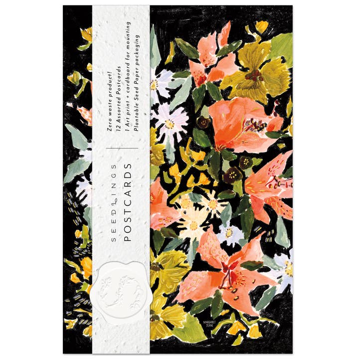 Seedlings – wholesale Postcard set – Vintage Floral Seedlings Postcard Set