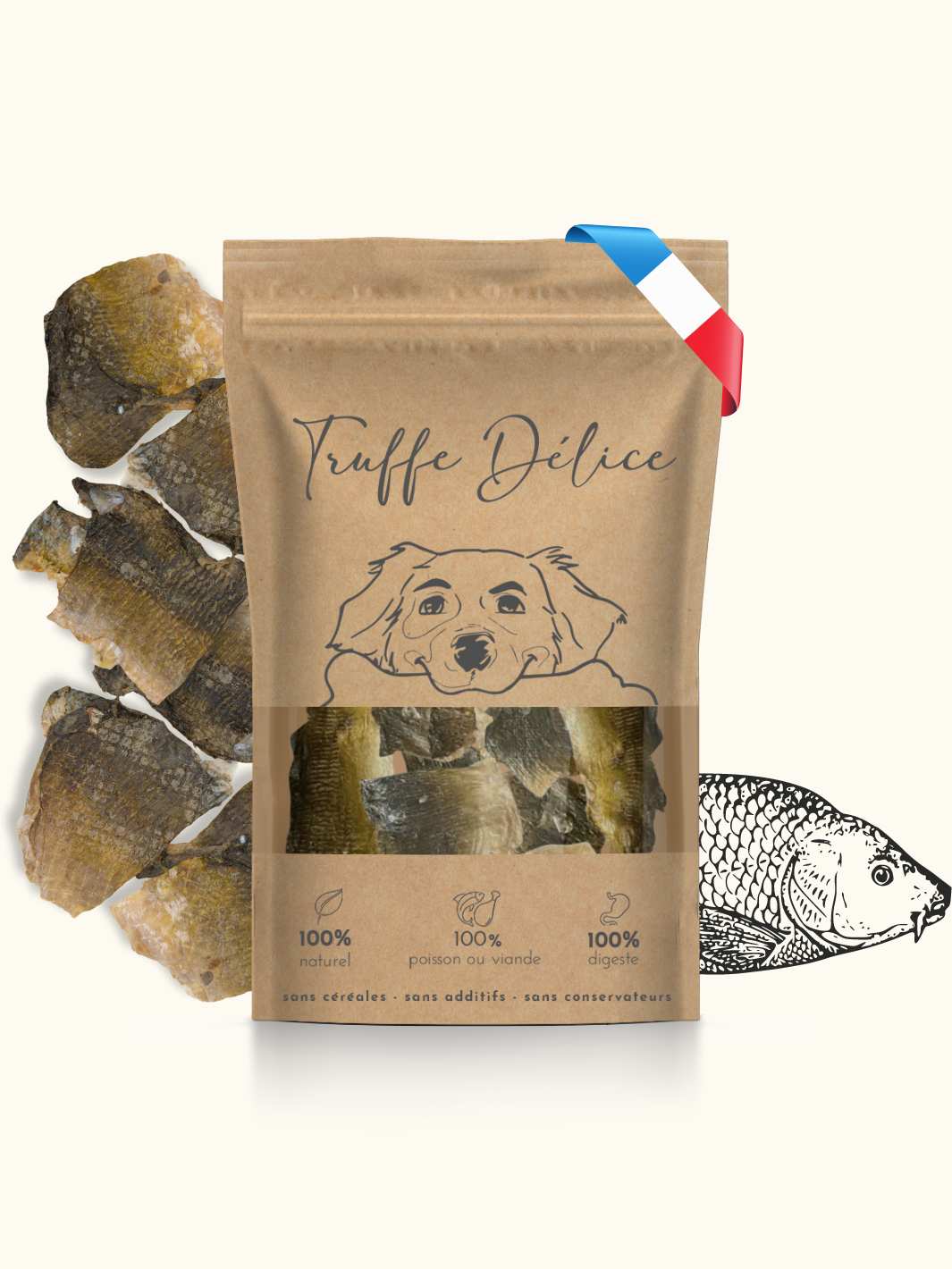 Truffe Délice - Wholesale Pet Treats - Dog - Carp chips