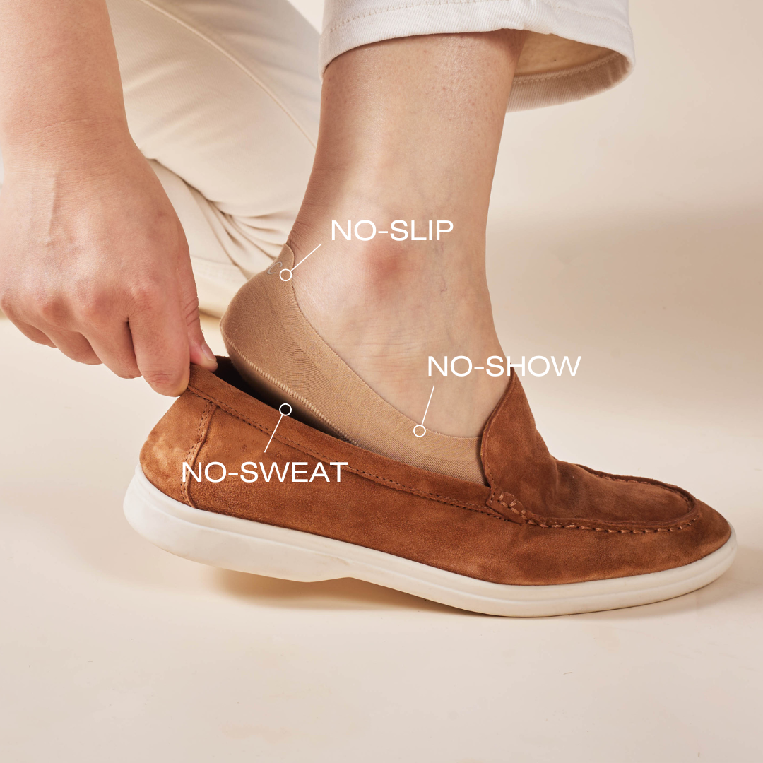 essoc - Wholesale Socks - Unisex - Unisex Cotton No Show Socks 5-Pack | Almond Beige1