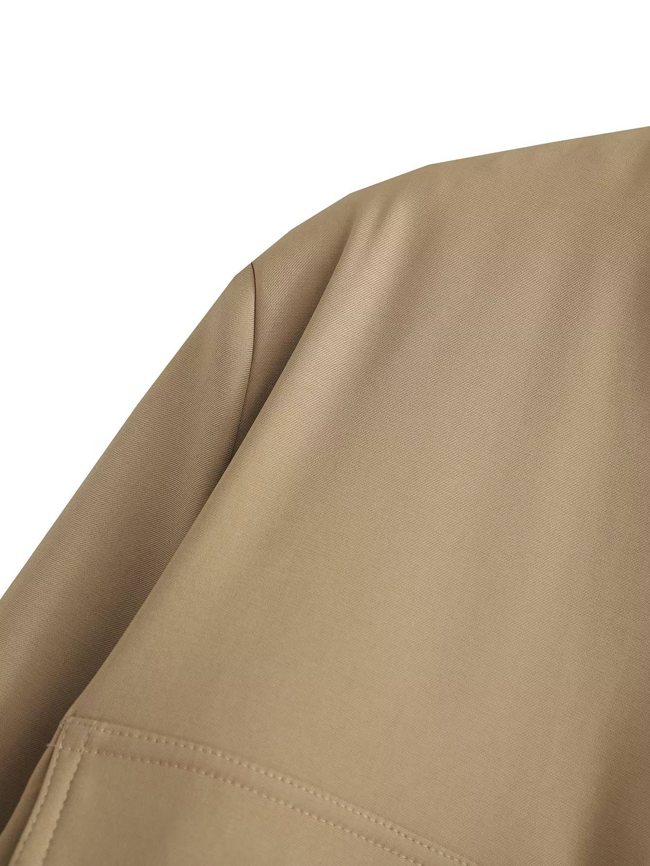 HIDDENBRAND - Wholesale Bomber Jacket - Women's - relaxed button through cropped bomber jacket11