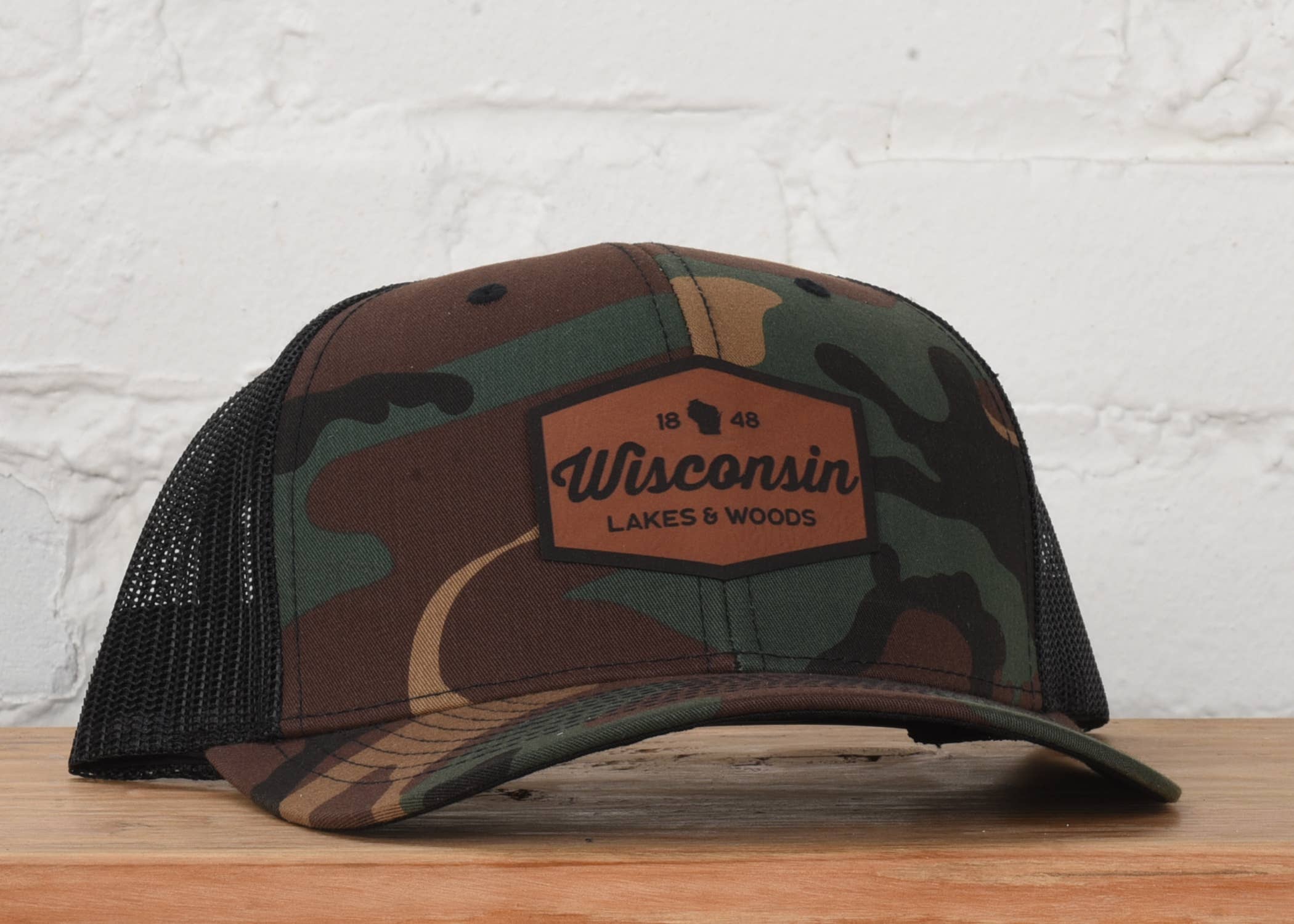Classic State - Wholesale Trucker Hat - Unisex - Wisconsin Lakes & Woods Snapback Hat3