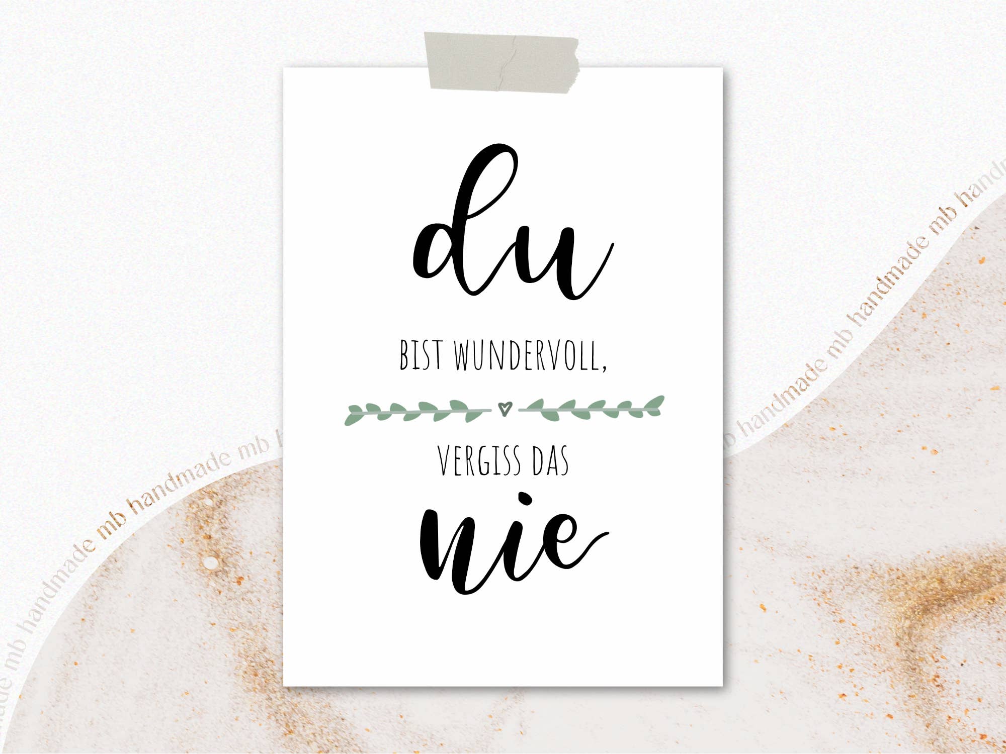 mb handmade - Wholesale Love Card - You are wonderful, never forget that1