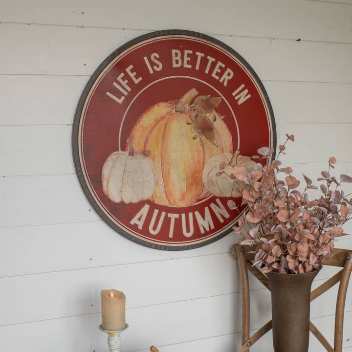 32" BETTER IN AUTUMN SIGN for wholesale by Ragon House