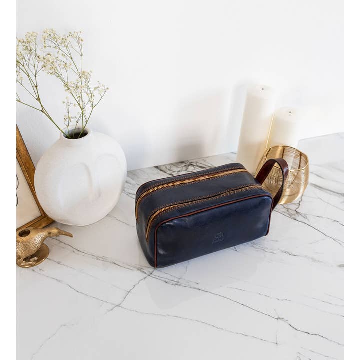 Time Resistance - Wholesale Make-up tas/toilettas - Leren Cosmetica Tas Dopp Kit - All the Kings Men56