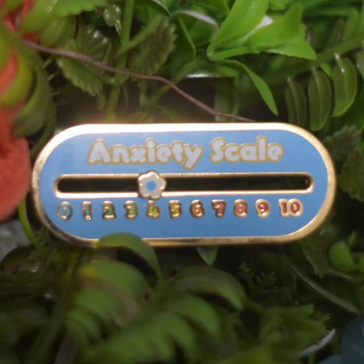 Sliding Anxiety Scale Pin for wholesale by Bibipins