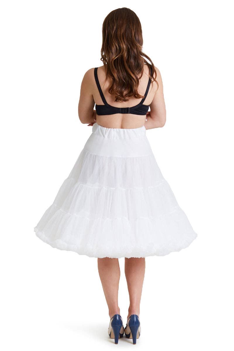 Dolly & Dotty - Wholesale Skirt - Women's - Soft & Fluffy White Petticoat 25.5 Inches2