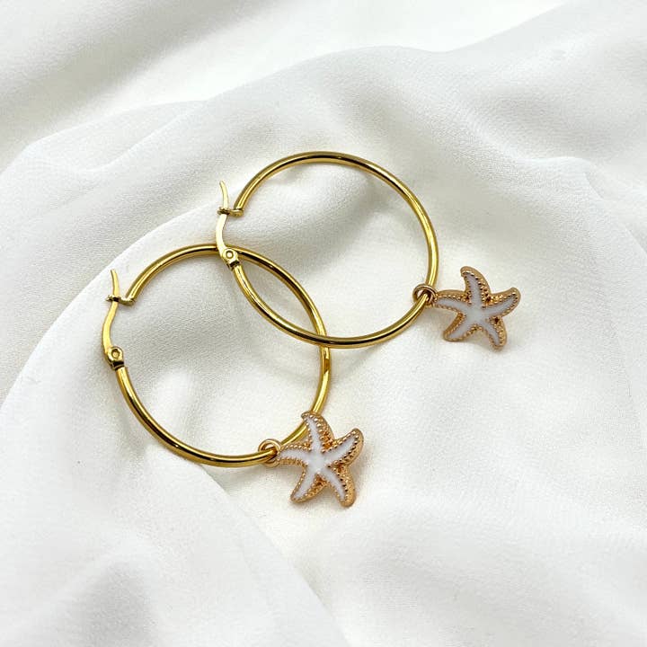 OE! - Wholesale Hoop Earrings - OCEAN STAR - hoops