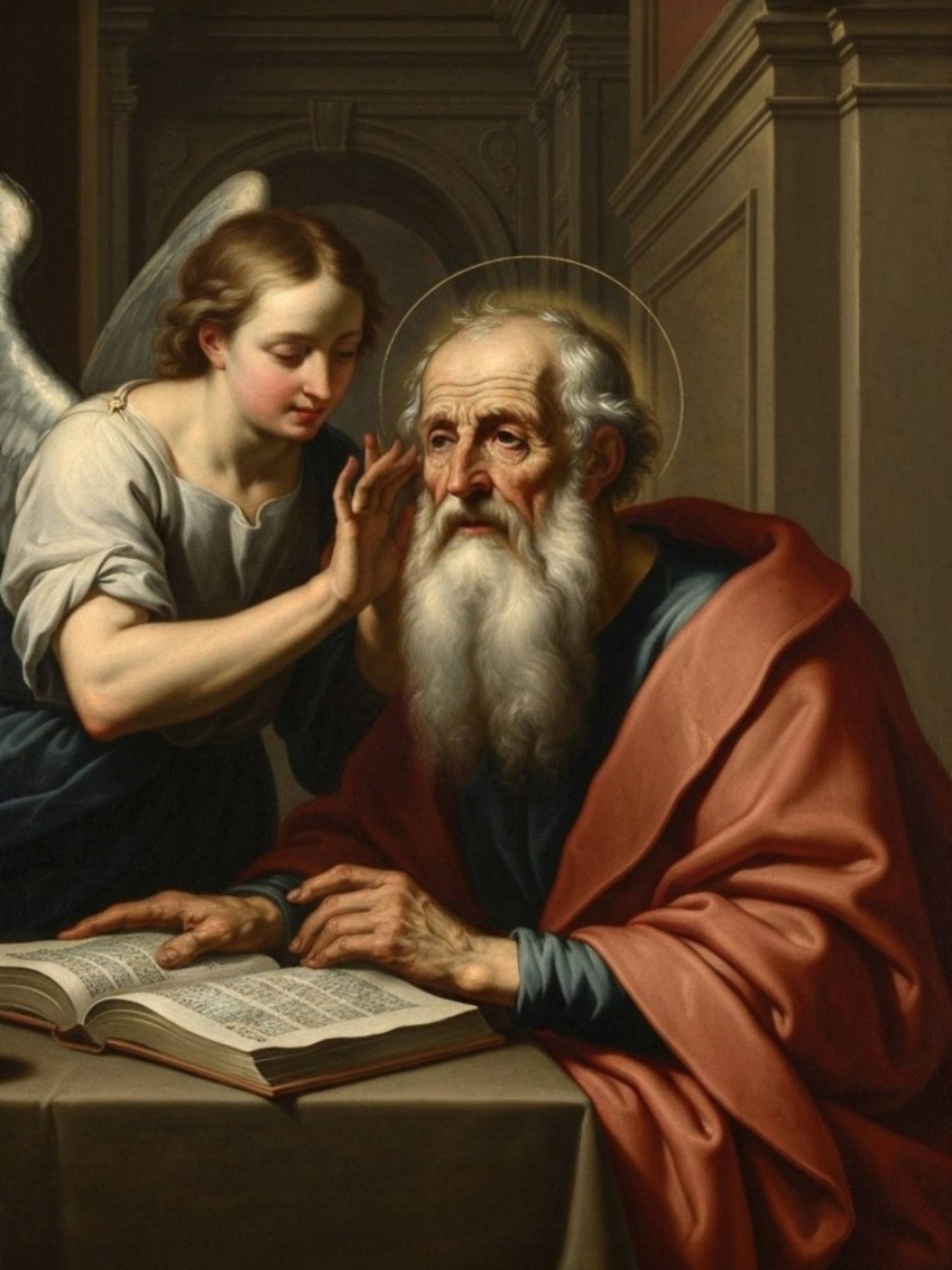 Costa Articoli Religiosi - Wholesale Art Print - Painting of Saint Matthew the Evangelist canvas various sizes0