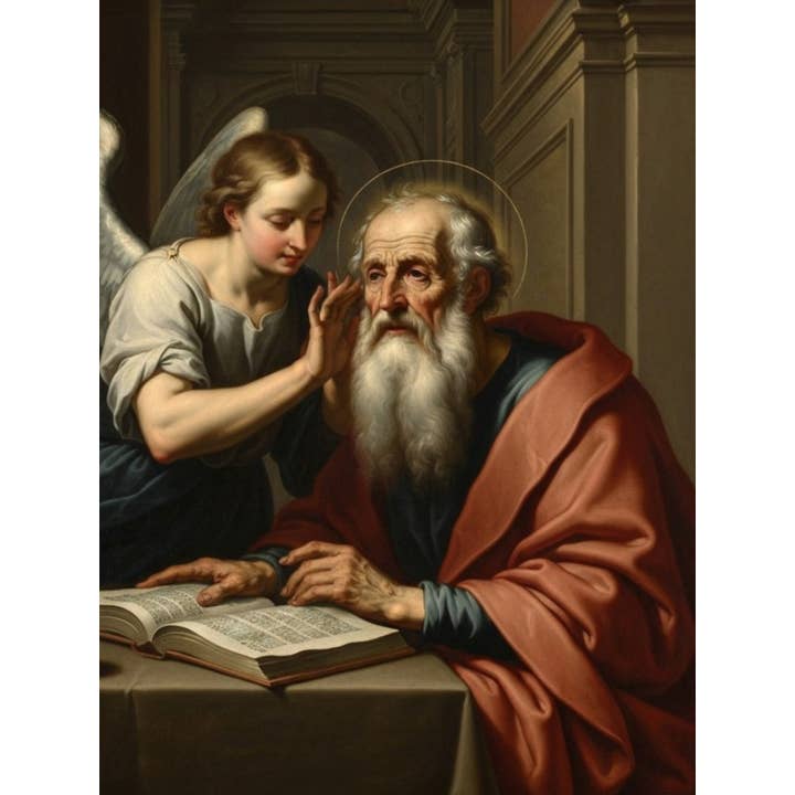 Costa Articoli Religiosi - Wholesale Art Print - Painting of Saint Matthew the Evangelist canvas various sizes