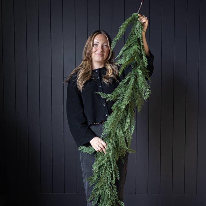 Cypress Blad Volledig Real Touch Guirlande - 1,8m voor wholesale door Luxe B Co