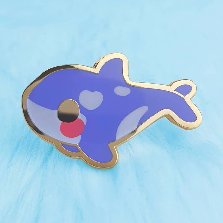 Orca emaille pin voor wholesale door PINSTACHIIO