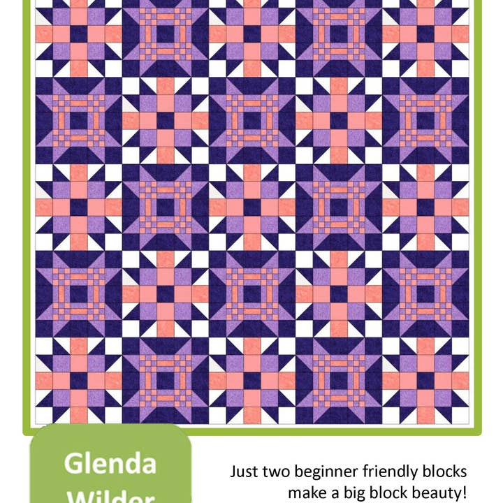 Shining Bright Quilt Pattern for wholesale by Glenda Wilder Designs